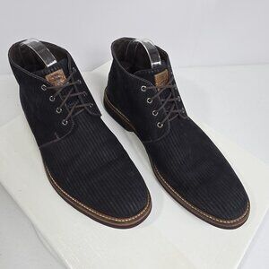 Martin Dingman Boots Mens Size 11 Black Corduroy Chukka Lace Up Vibram Sole